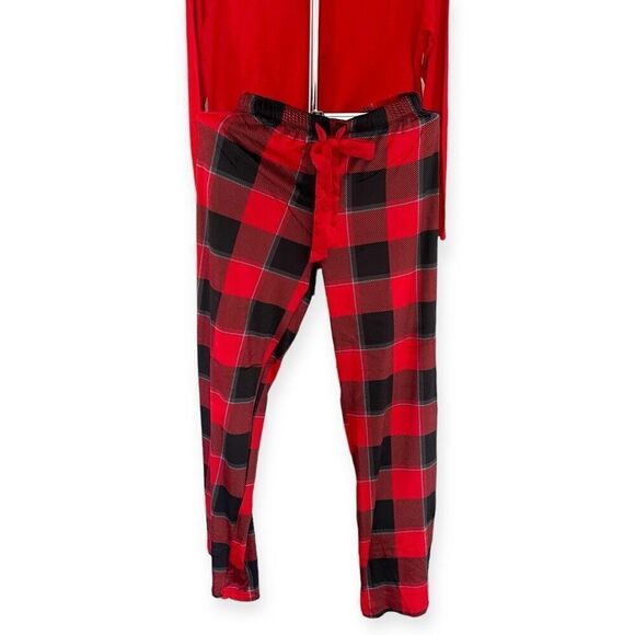 STARS ABOVE Women’s 2 Piece Cozy PJ Set in Red/Black Size Small NEW - Picture 10 of 13
